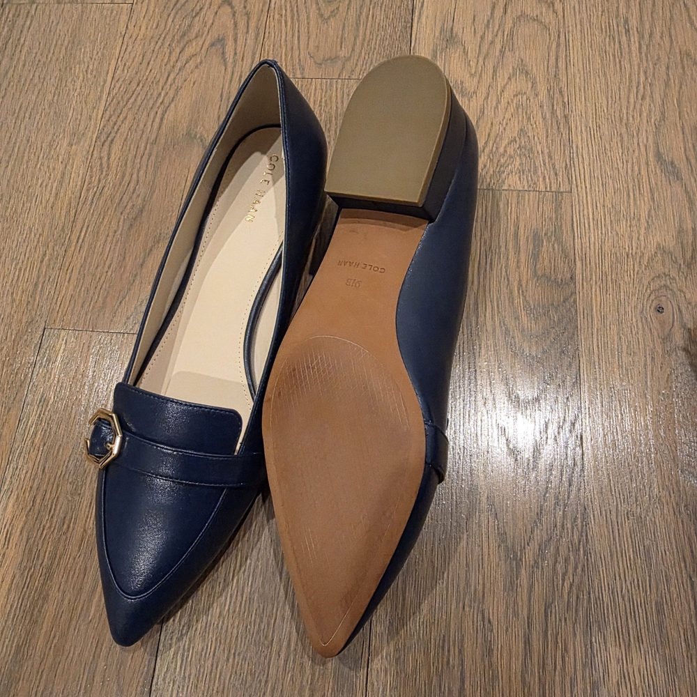 BRAND NEW Cole Haan Women's Blue Loafers - Picture 3 of 8